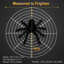 Giant Halloween Spider Decoration with Web by LJGDeals