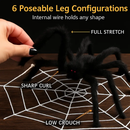 Giant Halloween Spider Decoration with Web by LJGDeals