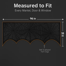 Halloween Black Lace Spiderweb Mantle Scarf by LJGDeals