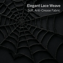 Halloween Black Lace Spiderweb Mantle Scarf by LJGDeals