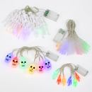 Halloween Skeleton Ghost String Lights with Gauze Skull by LJGDeals