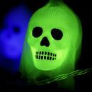 Halloween Skeleton Ghost String Lights with Gauze Skull by LJGDeals