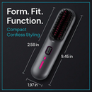 Cordless Hair Straightener Brush with Negative Ions by LJGDeals