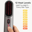 Cordless Hair Straightener Brush with Negative Ions by LJGDeals