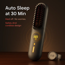 Cordless Hair Straightener Brush with Negative Ions by LJGDeals