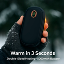 Rechargeable Hand Warmer Electric Hand Heater Portable Reusable Pocket Warmer Power Bank with Digital Display 2 Levels Double-sided Heating by LJGDeals
