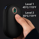 Rechargeable Hand Warmer Electric Hand Heater Portable Reusable Pocket Warmer Power Bank with Digital Display 2 Levels Double-sided Heating by LJGDeals