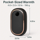 Rechargeable Hand Warmer with 3 Heat Settings & Display by LJGDeals