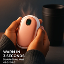 Rechargeable Hand Warmer Electric Hand Heater Portable Reusable Pocket Warmer Power Bank with Digital Display 2 Levels Double-sided Heating by LJGDeals