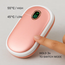 Rechargeable Hand Warmer Electric Hand Heater Portable Reusable Pocket Warmer Power Bank with Digital Display 2 Levels Double-sided Heating by LJGDeals