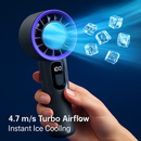 Handheld Fan with Ice Cooler: Powerful Portable Cooling