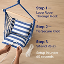 Hammock Hanging Chair Canvas Porch Patio Swing Seat by LJGDeals