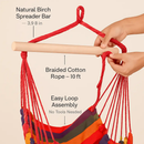 Hammock Hanging Chair Canvas Porch Patio Swing Seat by LJGDeals
