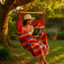 Hammock Hanging Chair Canvas Porch Patio Swing Seat by LJGDeals