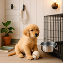 Dog Bowl with Clamp Holder for Cages and Enclosures by LJGDeals