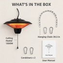 Hanging Patio Heater for Outdoor Use – 1500W by LJGDeals