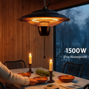 Hanging Patio Heater for Outdoor Use – 1500W by LJGDeals