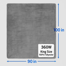 Queen Size Fleece Heated Blanket with Dual Controls by LJGDeals