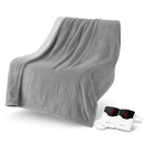 Queen Size Fleece Heated Blanket with Dual Controls by LJGDeals