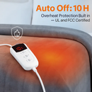 Queen Size Fleece Heated Blanket with Dual Controls by LJGDeals