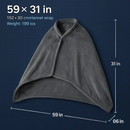 USB Heated Blanket Shawl Wrap with Zipper by LJGDeals