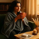 USB Heated Blanket Shawl Wrap with Zipper by LJGDeals