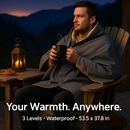 Electric Heated Throw Full Body Heated Shawl Indoor Outdoor Heated Blanket with 3 Heating Levels 2Hrs Auto Off Machine Washable Waterproof 53.5x37.8in by LJGDeals