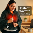 USB Heated Blanket Shawl Wrap with Zipper by LJGDeals