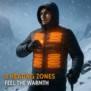 Heated Jacket - Lightweight Hooded Coat for Winter Warmth by LJGDeals