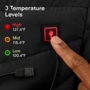 Heated Jacket - Lightweight Hooded Coat for Winter Warmth by LJGDeals