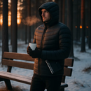 Heated Jacket - Lightweight Hooded Coat for Winter Warmth by LJGDeals