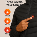 Heated Jacket - Lightweight Hooded Coat for Winter Warmth by LJGDeals