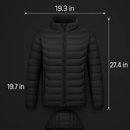 Heated Jacket - Lightweight Hooded Coat for Winter Warmth by LJGDeals