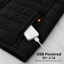 Heated Jacket - Lightweight Hooded Coat for Winter Warmth by LJGDeals