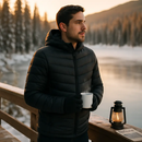 Heated Jacket - Lightweight Hooded Coat for Winter Warmth by LJGDeals