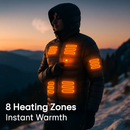 Heated Jacket - Lightweight Hooded Coat for Winter Warmth by LJGDeals