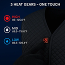 Heat Jacket Vest with 5 Heating Zones for Winter Comfort by LJGDeals