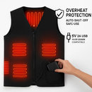 Heat Jacket Vest with 5 Heating Zones for Winter Comfort by LJGDeals