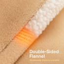 Wearable Heated Throw Blanket Double-Sided Flannel Portable Electric Heating Hoodie For Women Men Machine Washable 3 Heating Levels Battery Operated by LJGDeals