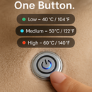 Wearable Heated Throw Blanket Double-Sided Flannel Portable Electric Heating Hoodie For Women Men Machine Washable 3 Heating Levels Battery Operated by LJGDeals