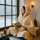 Wearable Heated Throw Blanket Double-Sided Flannel Portable Electric Heating Hoodie For Women Men Machine Washable 3 Heating Levels Battery Operated by LJGDeals