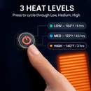 Wearable Heated Throw Blanket Double-Sided Flannel Portable Electric Heating Hoodie For Women Men Machine Washable 3 Heating Levels Battery Operated by LJGDeals