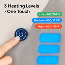 Wearable Heated Throw Blanket Double-Sided Flannel Portable Electric Heating Hoodie For Women Men Machine Washable 3 Heating Levels Battery Operated by LJGDeals