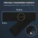 Electric Heated Winter Scarf USB Heating Neck Wrap Unisex Heated Neck Shawl Soft Warm Scarves with 3 Heating Modes for Outdoor Cycling Skiing Skating by LJGDeals