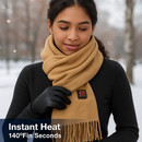 Electric Heated Scarf for Winter Warmth & Comfort by LJGDeals