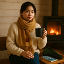 Electric Heated Scarf for Winter Warmth & Comfort by LJGDeals
