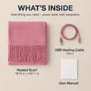 Electric Heated Scarf for Winter Warmth & Comfort by LJGDeals