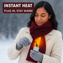 Electric Heated Winter Scarf USB Heating Neck Wrap Unisex Heated Neck Shawl Soft Warm Scarves with 3 Heating Modes for Outdoor Cycling Skiing Skating by LJGDeals
