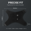 Heated Shoulder Brace with 3-Level Heating for Pain Relief by LJGDeals