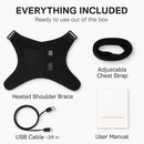Heated Shoulder Brace with 3-Level Heating for Pain Relief by LJGDeals
